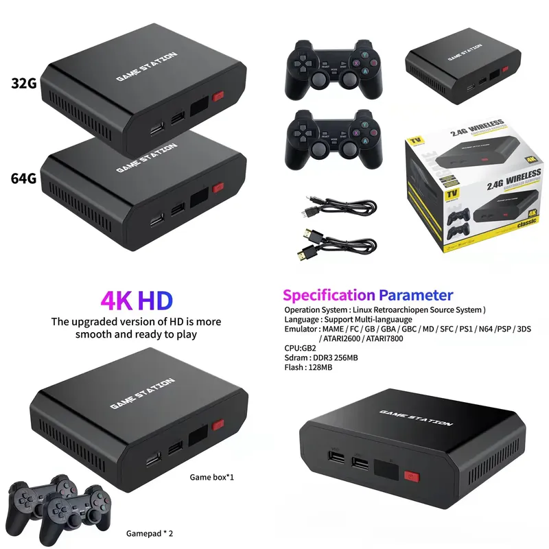 Gaming Accessories Console - M8plus HD Video Oyun Konsolu Kutusu