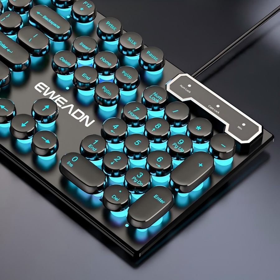 Gaming Accessories Keyboards - EWEADN Daktilo Oyun Klavyesi, 104 Tuş,