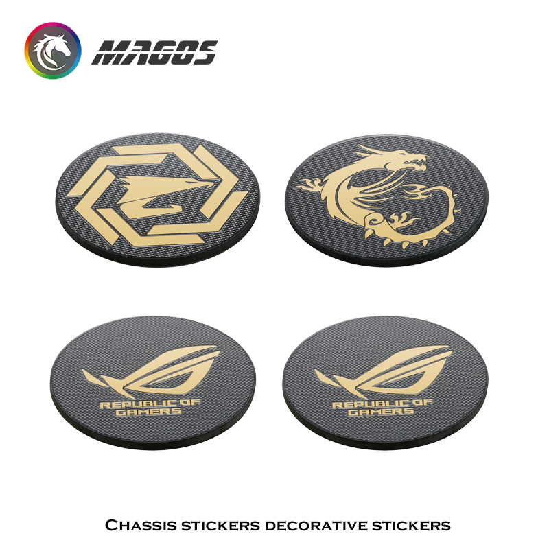 Gaming Accessories For Room - Bilgisayar Kasası Fanı Metal Etiket ROG