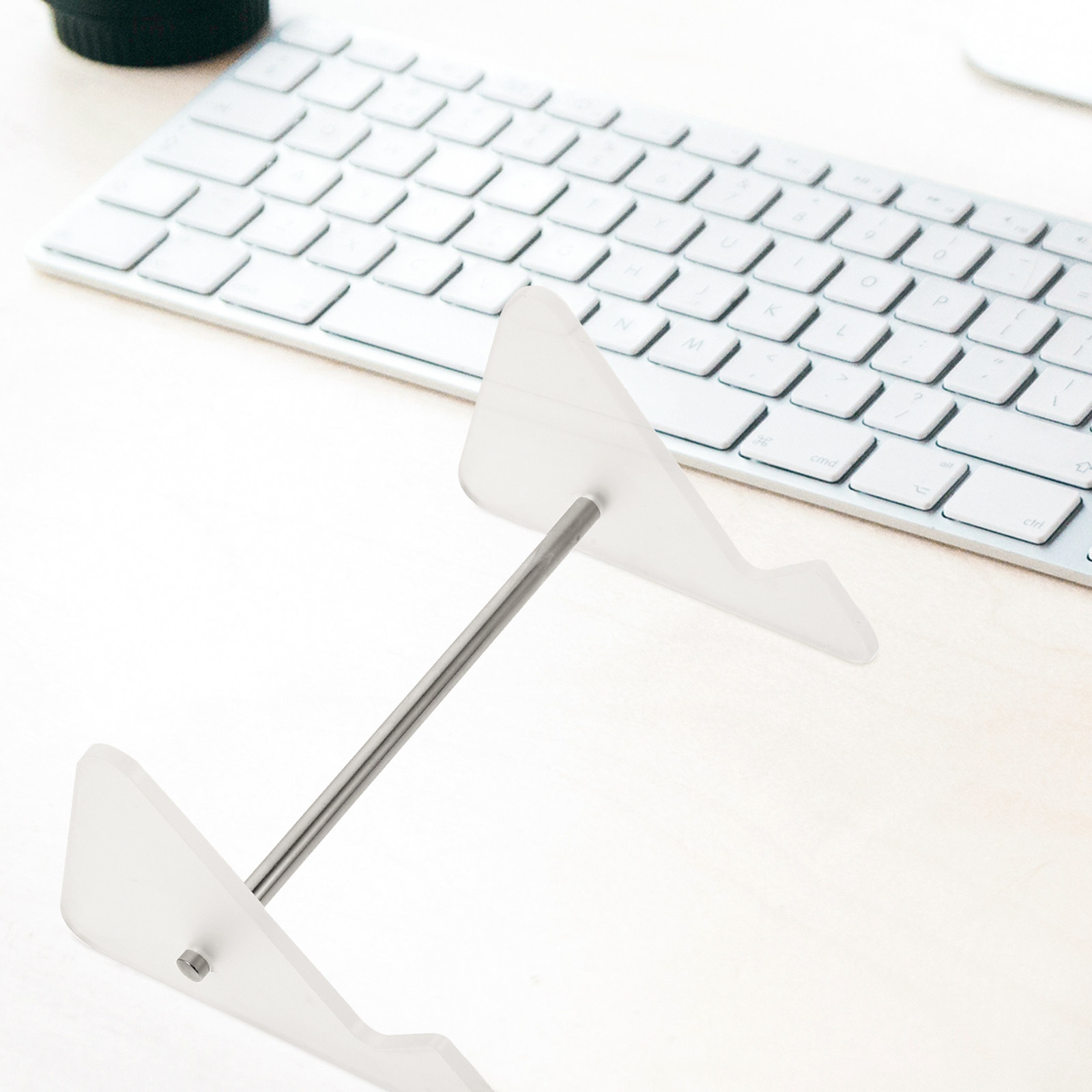 Gaming Accessories For Gaming Desk - Şeffaf Akrilik Klavye Standı 1 Katmanlı
