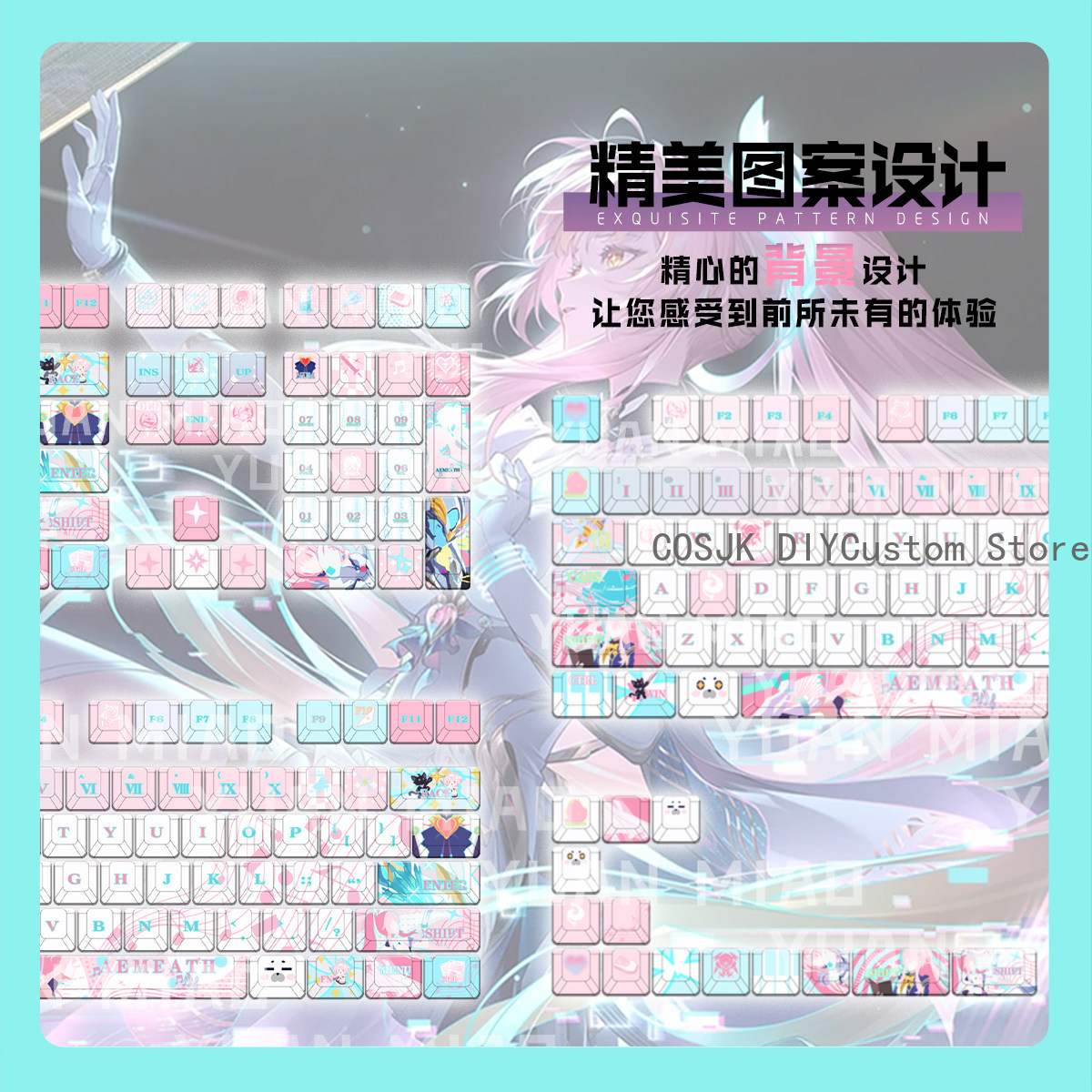 122 Tuşları Anime Wuthering Wa - Gaming Accessories Keyboards incelemesi ve fiyatı