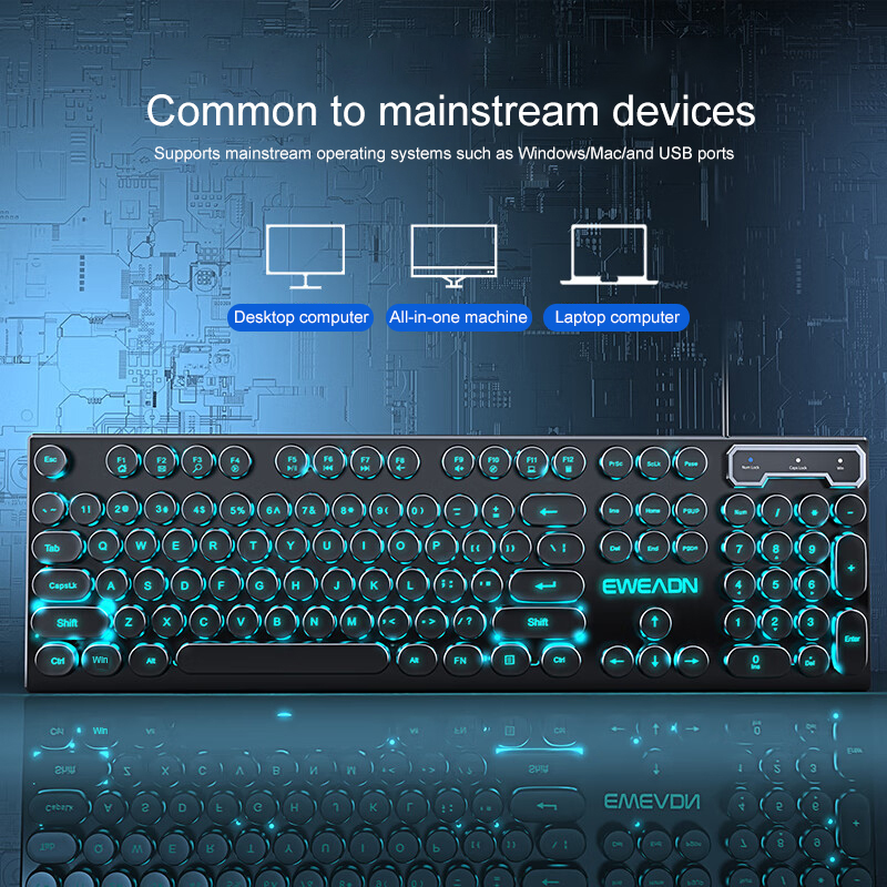 EWEADN Daktilo Oyun Klavyesi,  - Gaming Accessories Keyboards incelemesi ve fiyatı